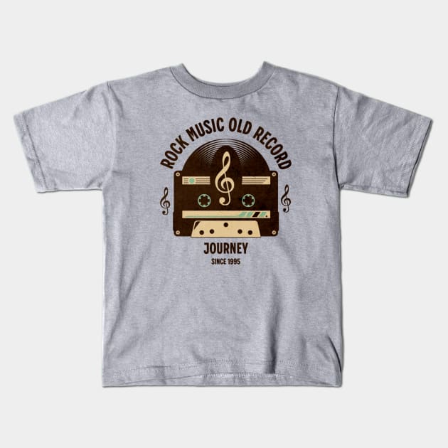 vintage cassette old music record b4 Kids T-Shirt by fajarbaru